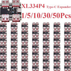 1~50Pcs XL334P4 Type C USB 2.0 4 Port Hub Expansion Module 1 To 4 USB Splitter Mini PCB Board High Speed USB Expansion Hub