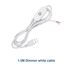 Warm White DC5V 3W USB LED Lights 5730 Chip Single/3 Color Reading Night Light Desk Book Tablet Lamp Switch Power Cable Dimmable