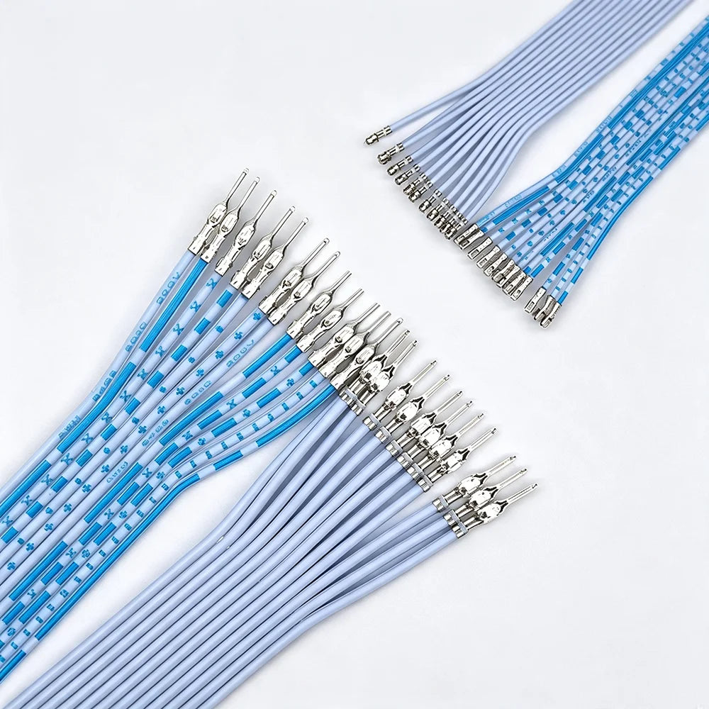 10pcs XH2.54mm 2468 24AWG Flat 2P 3P 4P 5P 6P -12P 1mtr 2m 3m Single Double Male Female Extension Wire