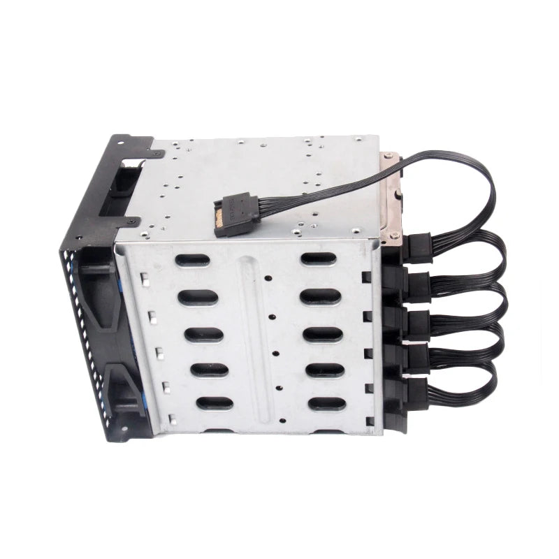 RGEEK 4pin IDE Molex 1 To 5 SATA 15pin Splitter Hard Drive HDD SSD Power Supply Cable Cord For Chia Coin Mining 18AWG Black