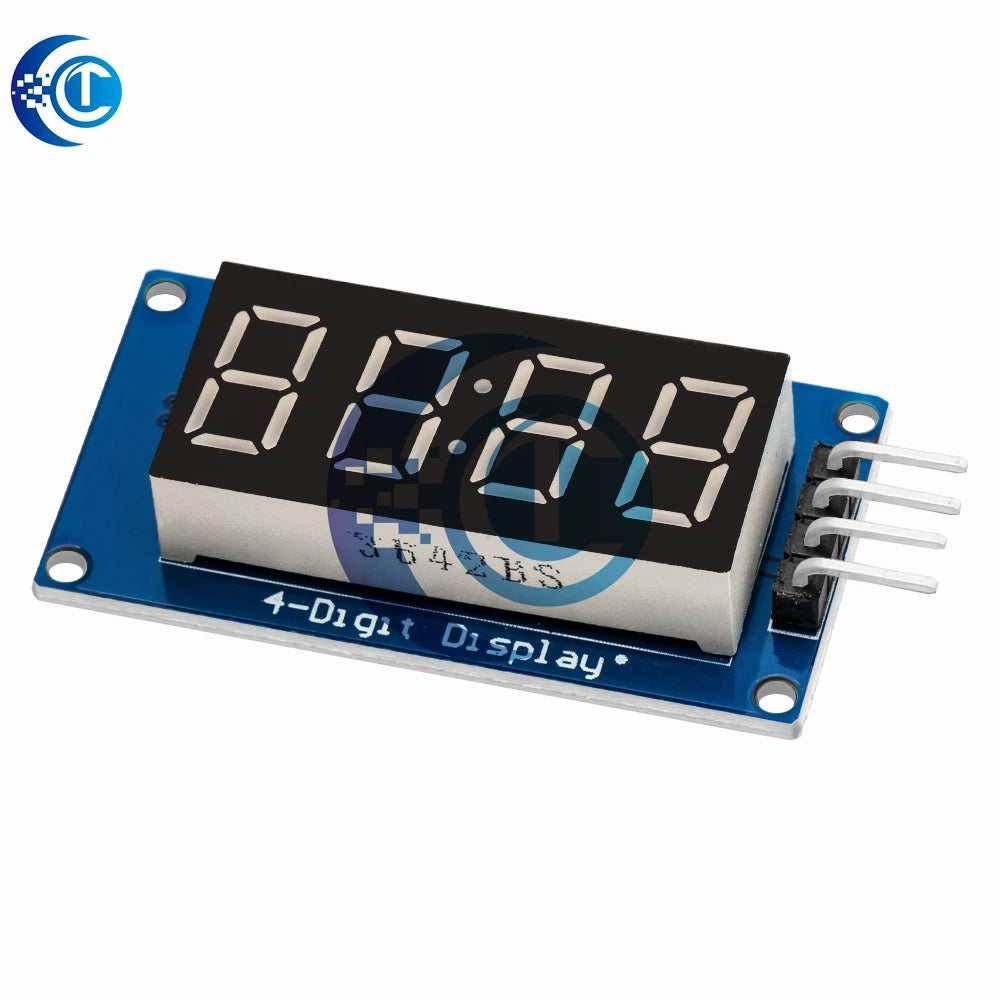 TM1637 4-Bits Digital LED Display Module for Arduino: 0.36 - Inch 7 - Segment RED Anode Tube with Four Serial Driver Board Pack