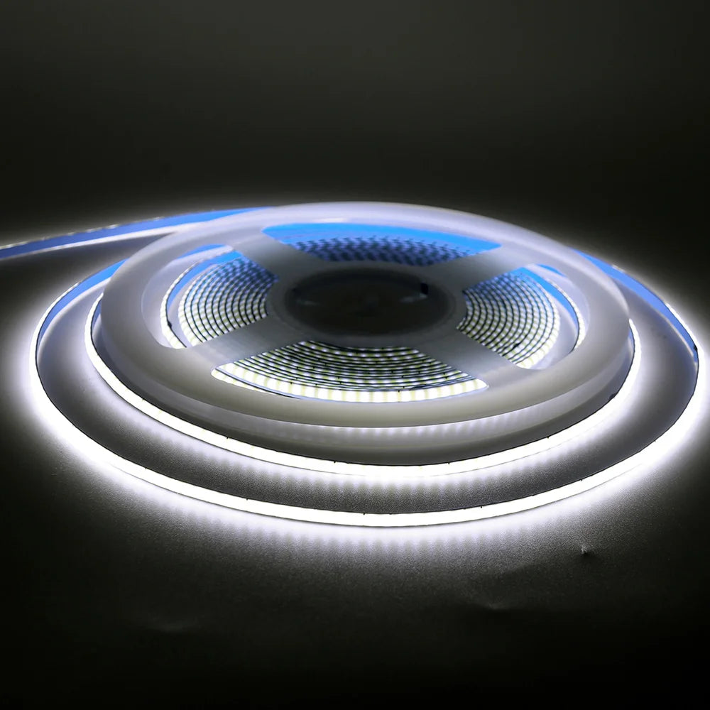 5V USB 3mm PCB COB LED Strip Light with Switch Dimmer Remote Control 320 LEDs High Density Linear Lighting Flexible Tape Lamp