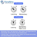 22mm LA36M Rotary Switch with LED Light 12V 24V 220V Knob Selector 2 position 3 Position Start Stop Switch On Off VaneAims
