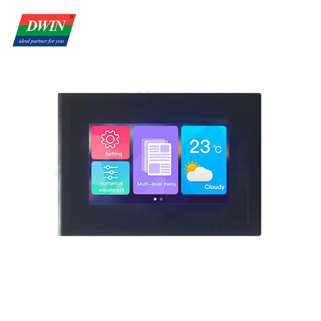 DWIN 4.3/7.0/10.1 DGUS2 Commercial Grade  HMI LCD Display Resistive Touch Screen With Shell Connect With PLC/Arduino/STM32
