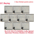 10Pcs/1pc SX1276 Ra-01H LoRa Wireless Spread Spectrum RF Module Communication 868MHz 3.3V Serial SPI Interface Ra-01 Adapter