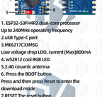ESP32-S3 ESP32-C3-Zero 3.3v/5v  Mini Development Board WiFi Bluetooth esp32 for arduino