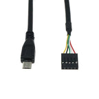 USB Header PCB Motherboard Cable USB 2.0 Micro 5Pin /Mini 5Pin Type-c Male USB Female to 9Pin Female 2.54