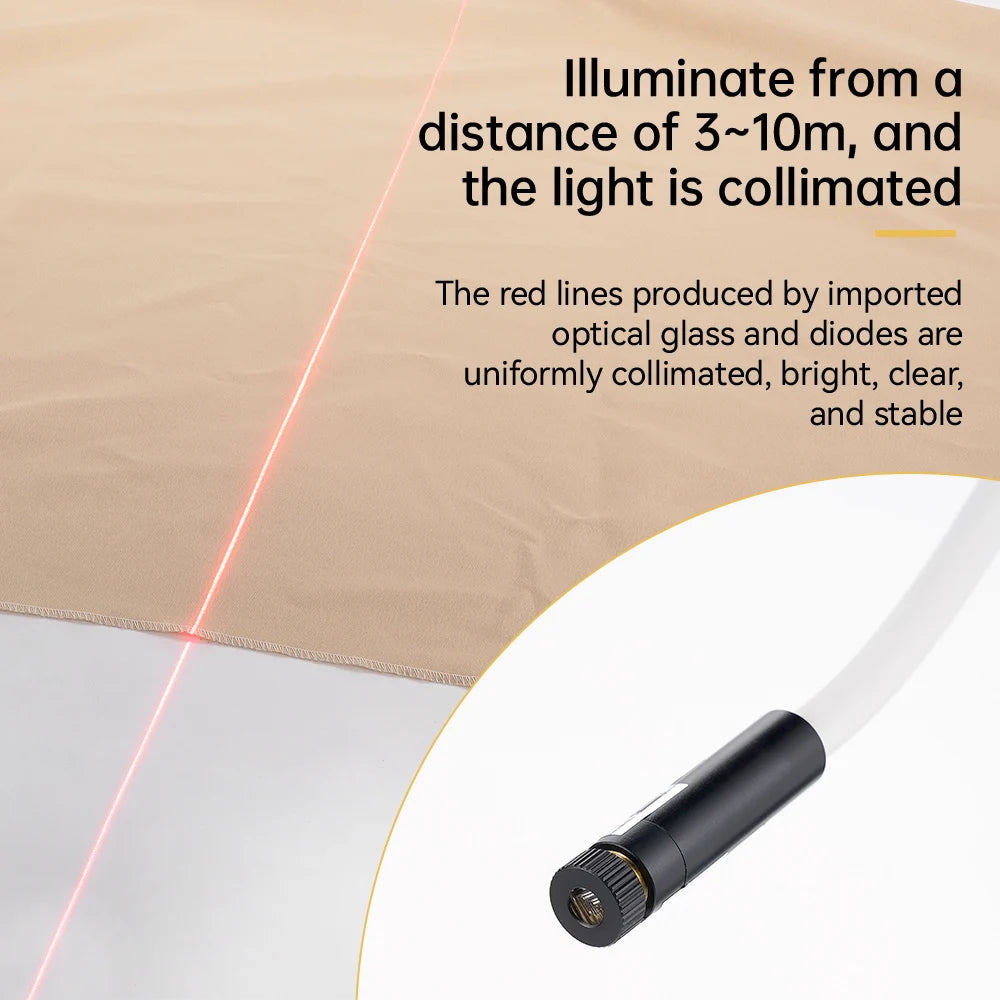 DC5V USB Laser Positioning Light Flexible Gooseneck Magnetic Base Red Line Cross For Sewing Cutting Quilting Machine Accessories