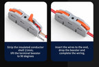 10/20/50pcs Universal Lever Wire Connector Electrical Compact Splicing 1 to 1 Inline Assemblable Terminals Quick Connection