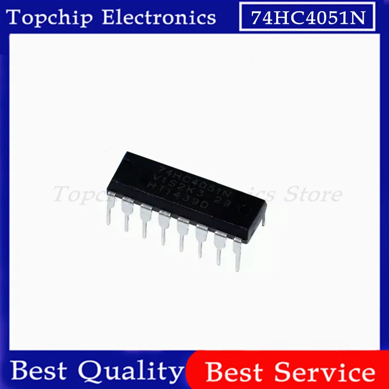 10pcs  SN74HC4051N 74HC4051N 74HC4052N 74HC4053N 74HC4051 74HC4052 74HC4053 DIP-16