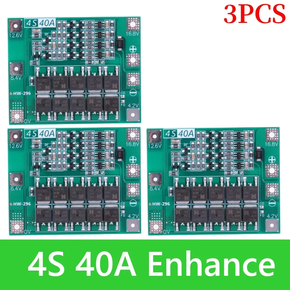 BMS 3S/4S 5A 10A 20A 25A 40A 60A Li-ion Lithium Battery Charger Protection Board 18650 For Drill Motor 12V with Enhance/Balance