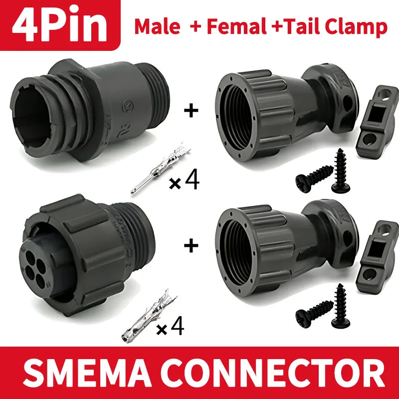 1/5/20/50 Sets TE/AMP Type 4P/9P/14Pin SMEMA Connector Aviation Plug Sheath with Tail Clamp Terminal for SMT Equipment 206043-1