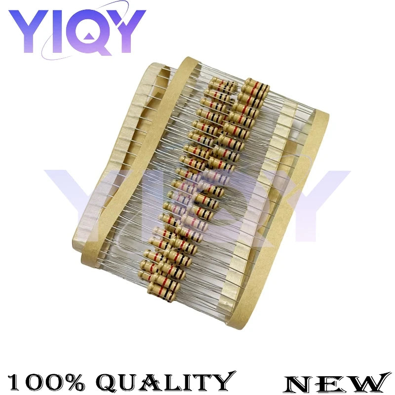 20PCS Carbon film resistor 1W 5% 0.1R-4.7M 10R 100R 220R 1K 1.5K 2.2K 4.7K 10K 22K 68K 100K 100 220 1K5 2K2 4K7 Ohm Resistance