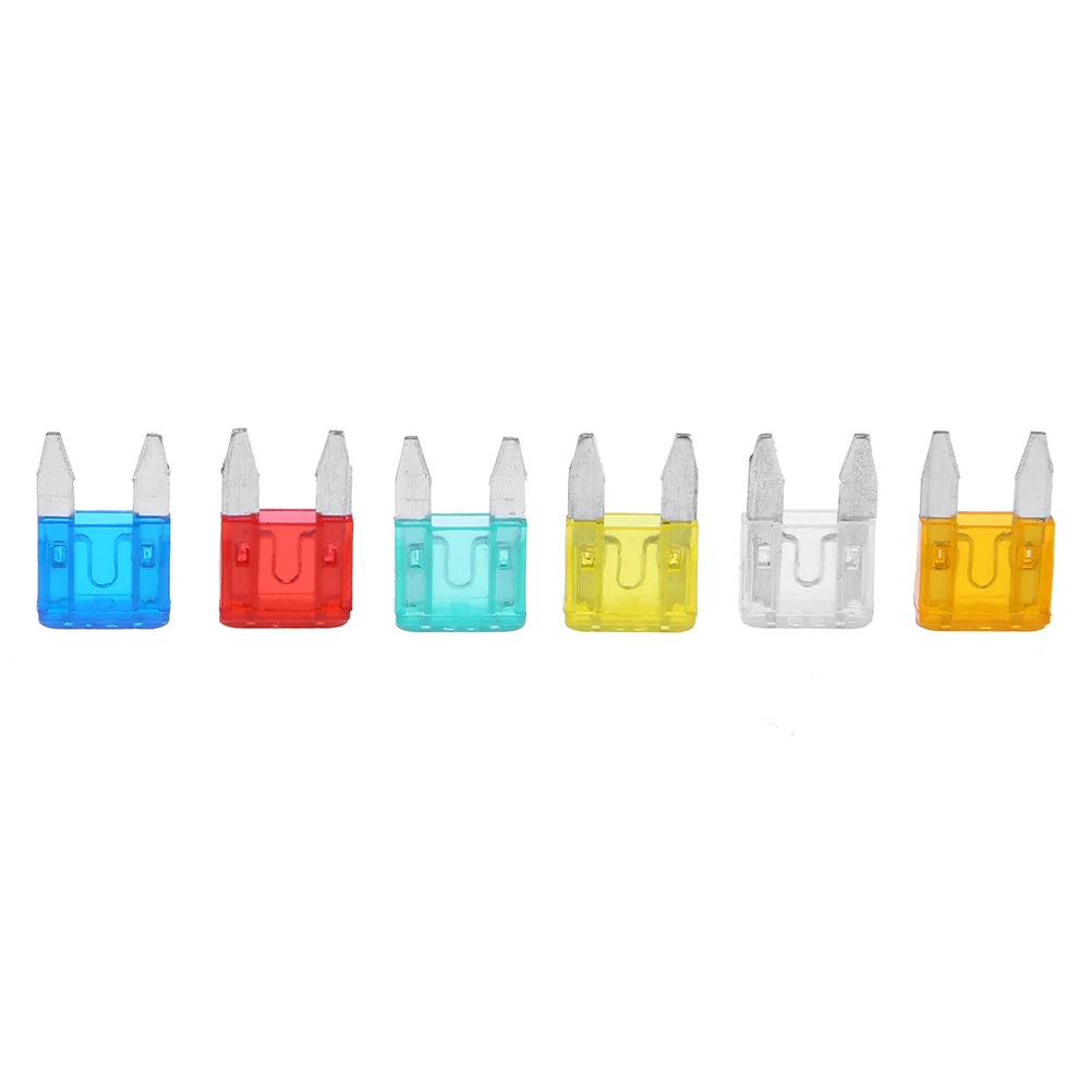 60-300pcs Cars Truck Mini Fuse Mixed Set Kit Auto Car Safety Assortment Mini Truck Blade Fuse Replacement 5/10/15/20/25/30A