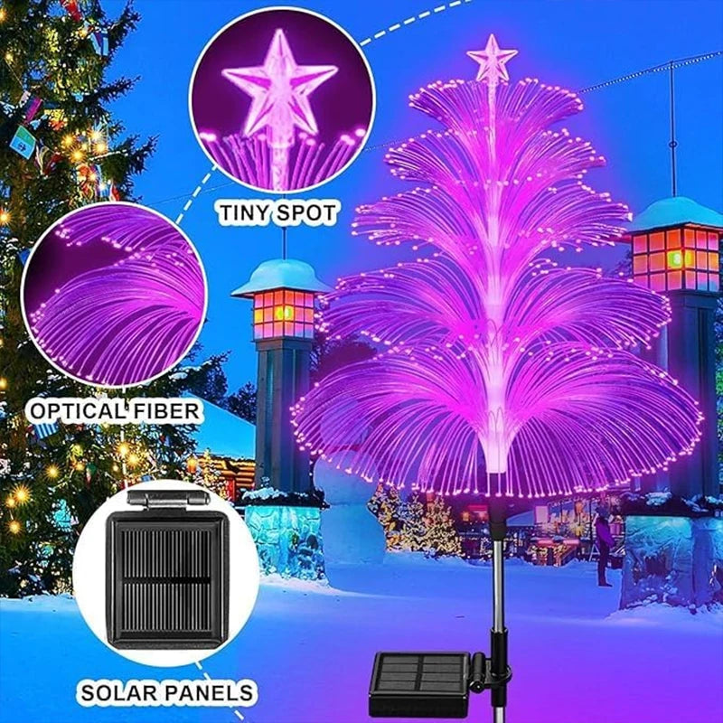 Solar Garden Light Outdoor Colorful Color-changing Jellyfish Lights Outdoor Landscape Lamp Garden Decorative Lamps Ground Plug