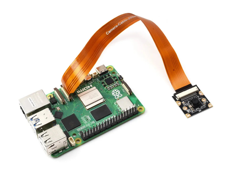 Waveshare IMX219 Camera Module For Raspberry Pi 5, 8MP, MIPI-CSI Interface, Options For 79.3° / 120° FOV,  IMX219 Sensor