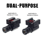 Mini Laser Pointer Red Dot Laser Sight with 635-655nm Adjustable 11mm/20mm Rail Mount Toy Gun Pistol Laser Sight
