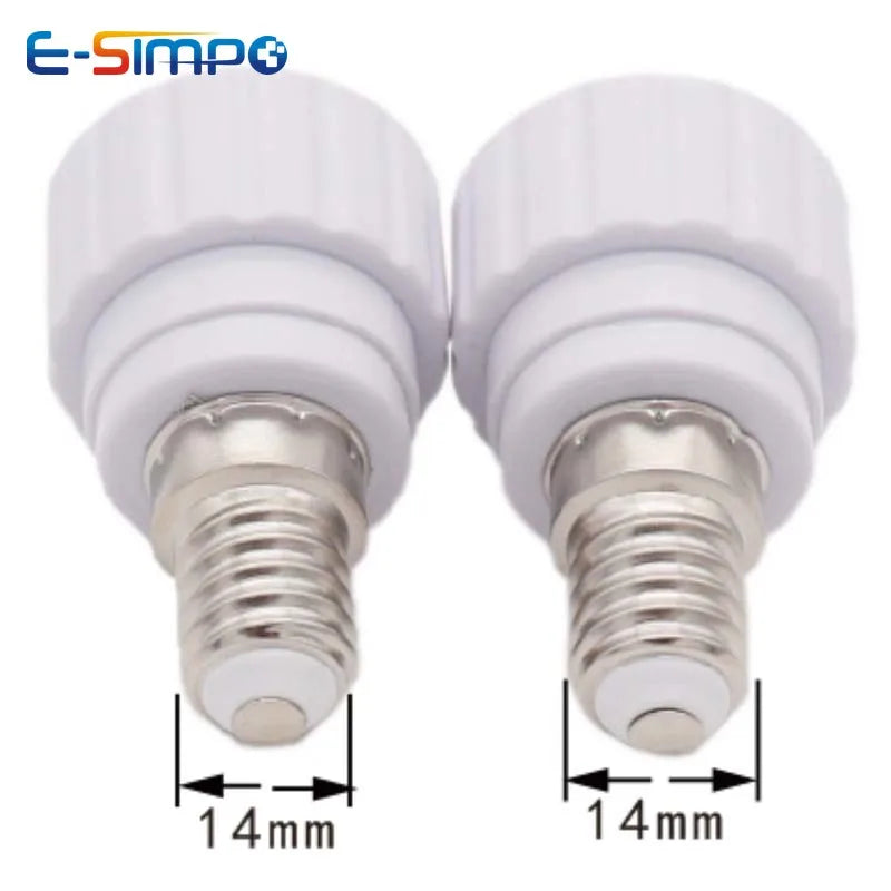 E14 to GU10 Ceramic Base Led Light Lamp Holder Converter Screw Bulb Socket Adapter LED Saving Light Halogen Lamp Base PBT
