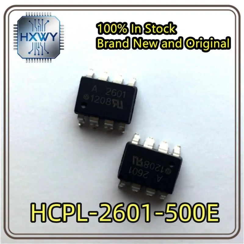 (5/20 Pieces) HCPL-2601-500E SOP-8 A2601 5kV Logic Output Optocoupler, Brand New Original Stock, Electronic Equipment