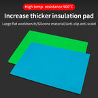 LUXIANZI 50*35CM ESD Silicone Soldering Mat For Motherboard Electronics Phone Repair Welding Anti-static Heat-Resistant Work Pad
