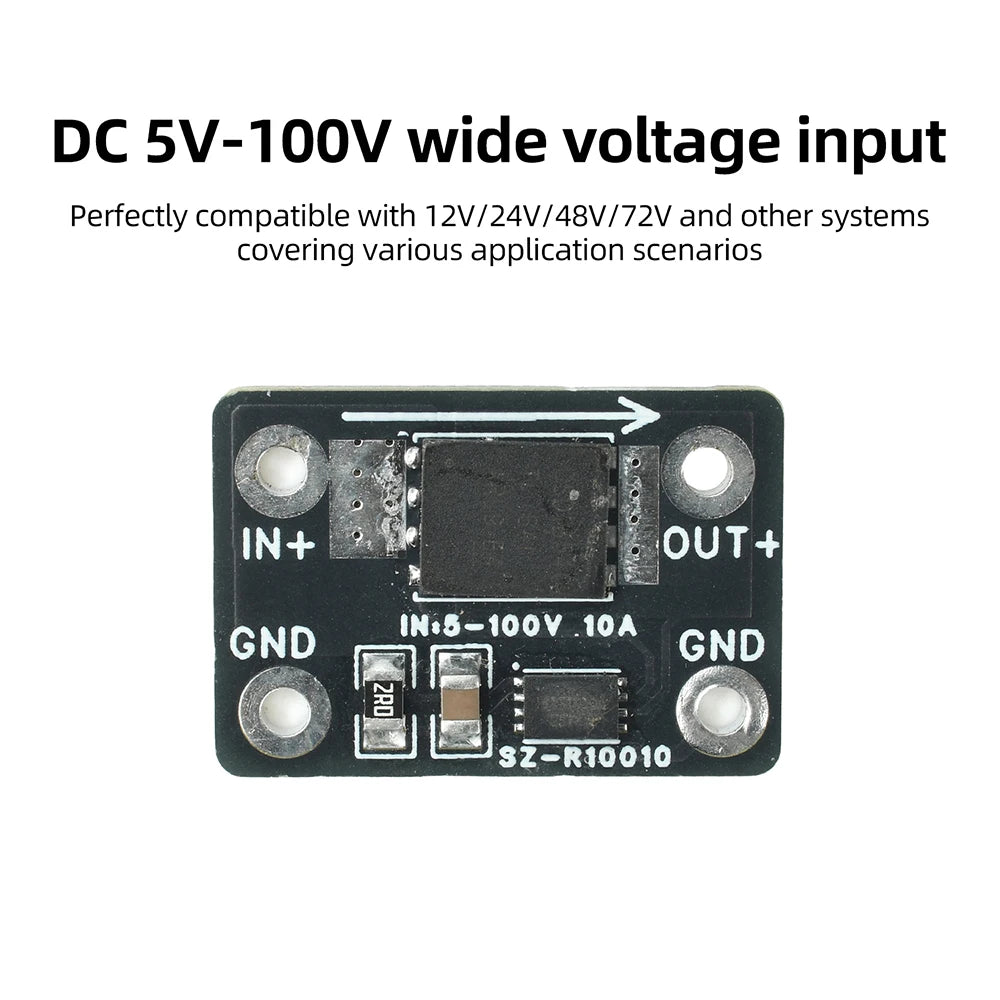 Ideal High-Current Diode Module 25A/30A DC 5-60V/DC 5–100V Solar Backfeed Protection Battery Reverse Connection Protection