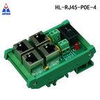 DIN Rail Mount 2-Port Passive RJ45 PoE Power Injection Board Power over Ethernet Injector Module for Network Equipment