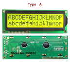 5PCS Larger LCD 1602 16x2 Large Character Big Size Yellow Blue Display Module 122*44mm HD44780 SPLC780D LMB162GBY