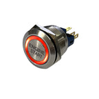 19mm 22mm 25mm 30mm Laser 'ENGINE START STOP' Engine Button ON OFF Ring Illuminated Momentary Push Button Switch+CE+RoHS