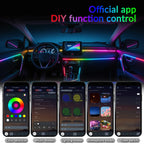 Symphony Car Ambient Lights Kit 18 in 1 LED Interior RGB APP Control Acrylic Guide Strip Light Auto Atmosphere Lamp