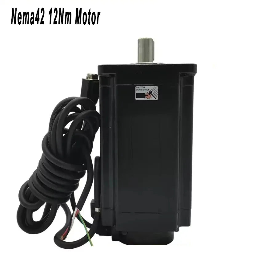 Nema34/42/52 Stepper Motor Kit 4.5-50Nm | 3-Phase Motor 14/19mm Shaft | EC3522/EC3822 Driver for CNC/Robotics (80-240V)