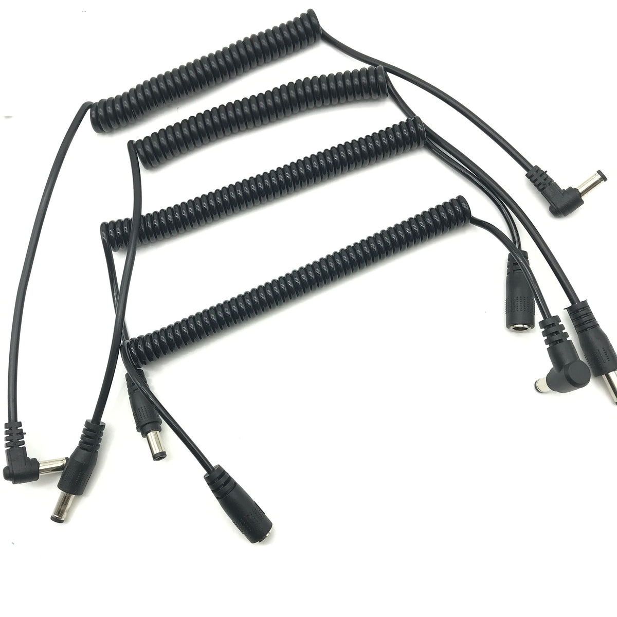 DC 5.5mm x 2.1mm Male to Female Plug Power Coiled Cable DC 5.5 x 2.1 mm Extension Spring Cord for LED Strip CCTV