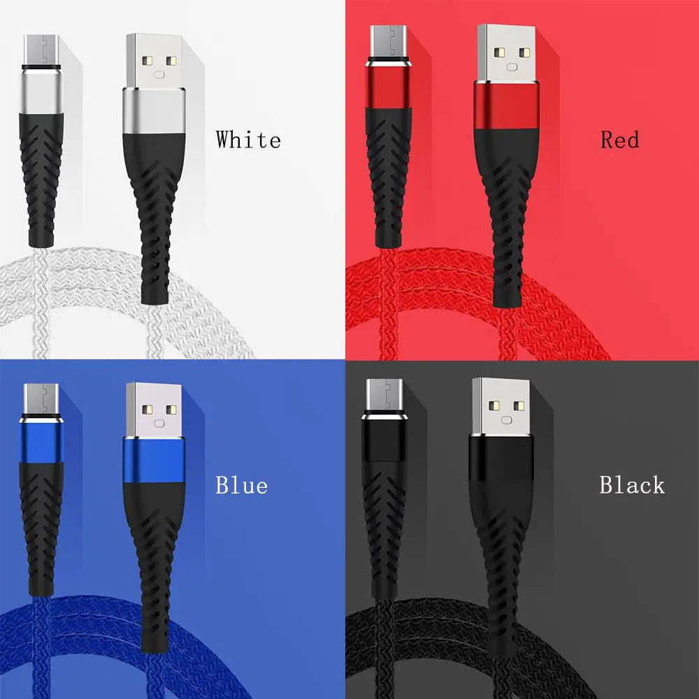 1 Pcs 1M 2M 3M 2.4A Fast Phone Charger Charging Cable Micro USB Cables USB C Cable USB Type C Cable Type-C Charger
