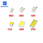 5 Colors SMD LED Light Emitting Diode Assortment Kit - 100pcs 0603/0805/1206/1210/5050/5730 Miniature LED Diodes
