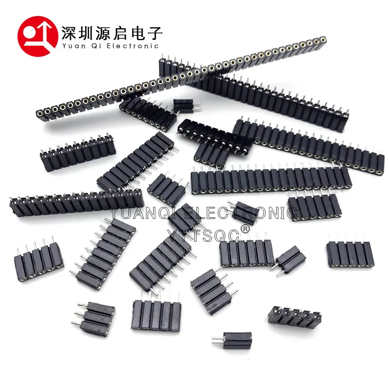 2.54mm PH7 Extra Plastic Height 2/3/4/5/6/7/8/9/-40P Round Dual Single Row PCB IC Crystal Transistor Socket Hole Female Header