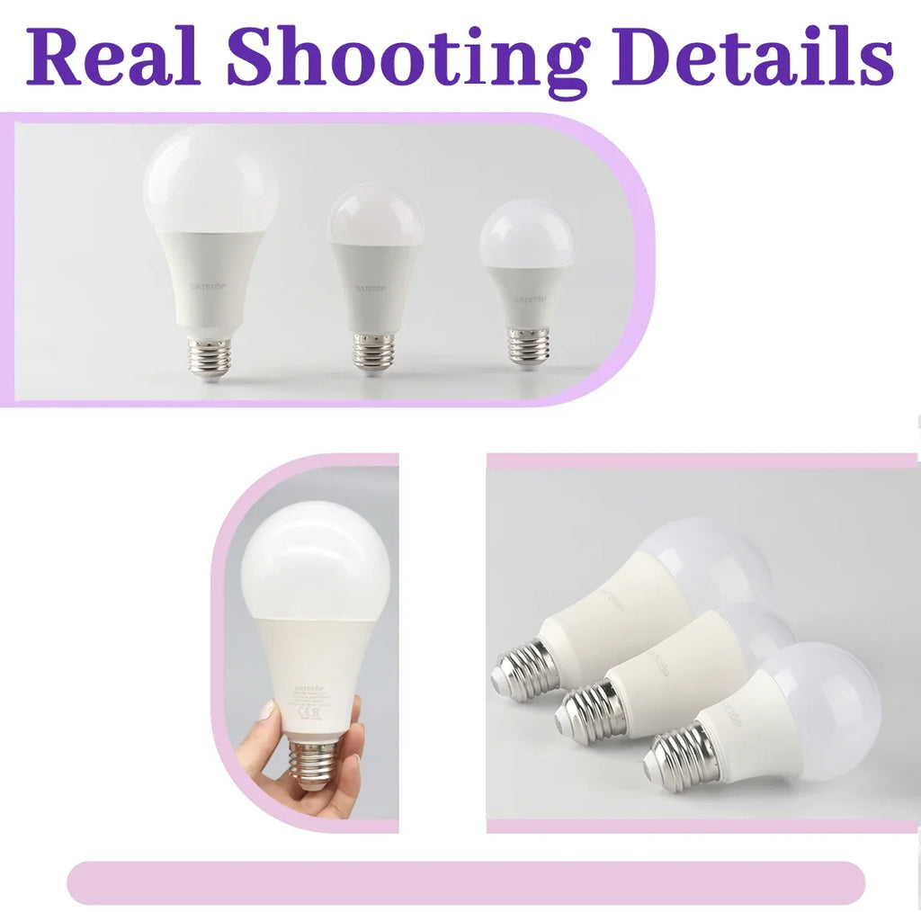 1-10Pack E27 10W LED Bulb Are Equivalent to 100W Incandescent Lamps  110V 220V Ultra-Bright 3000K 6000K For Living Room Use