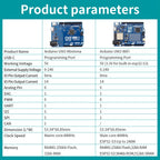 Original Arduino UNO R4 WiFi/Arduino UNO R4 WiFi Arduino Controller Development Board Programming Learning Board with USB Cable