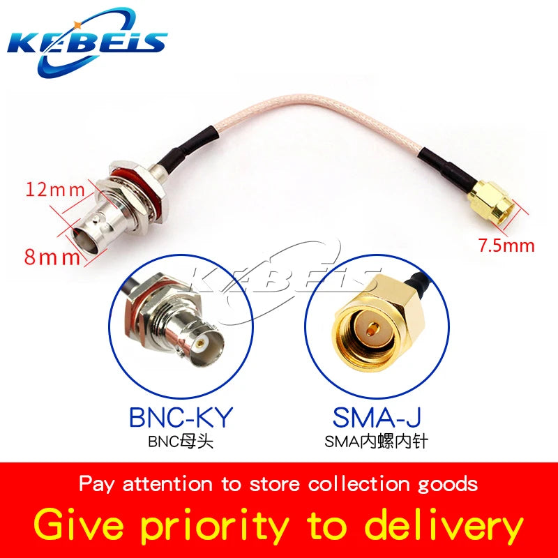 RG316 Cable SMA to BNC Male Plug & Female Jack Nut Bulkhead BNC To SMA Male Female Connector Extension WIRE RF Coaxial Jumper