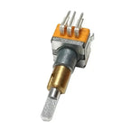 ABRU-2X EC11 Encoder Dual-Shaft Axis EC110701N2B With Push Button Switch 30 Position 15 Pulse 8Pins 25MM Half Shaft