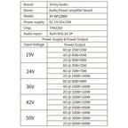1200W 10A Pure Power Amplifier Module 2.0 600W+600W Stereo Digital Audio Amplifier TPA3255 Amplifier Chip DC 18-51V XY-AP1200K