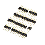 5-20pcs 2.54MM Pitch Single Row Male SMD Straight Needle Round Hole Pin Header Copper Foot 1*2p 1X3p 4p 5P-10p-40pin Connector