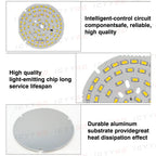 1PCS LED Light Source Round Light Panel 3W 5W 9W 15W 18W 24W 36W 50W SMD5730 DIY Light Bulb Modification Light Panel Accessories