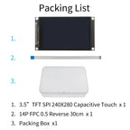 3.5 Inch IPS LCD Display Module 480x320 Capacitive Touch Screen ST7796 TFT SPI LCD Module for Mega2560/C51/STM32/ESP32/Arduino