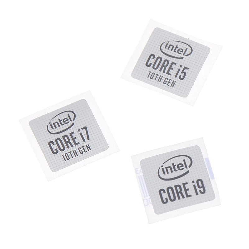 100% Brand New  5pcs 10th Generation Core I5 I7 I9 DIY Sticker Label Notebook Decoration