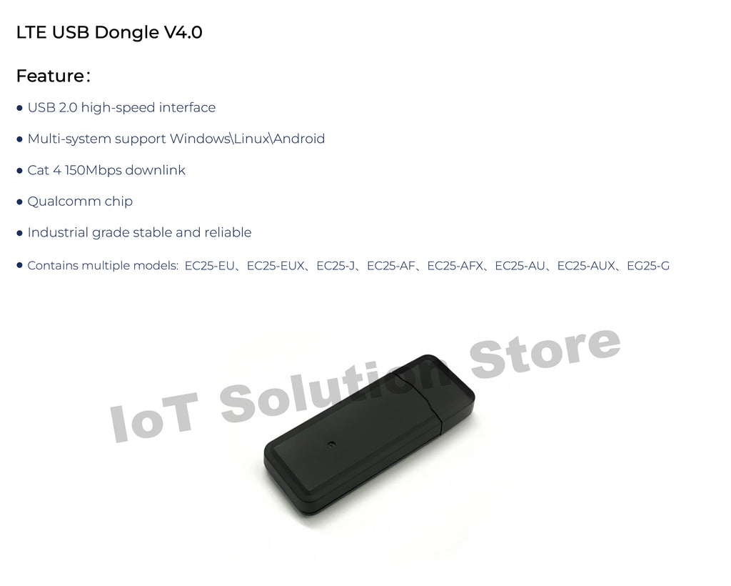 Quectel EC25-EUX for Europe Region/Operator 150Mbps/50Mbps 4G LTE Cat.4 USB Dongle EC25EUX EC25EUXGR EC25EUXGR-128-SGNS