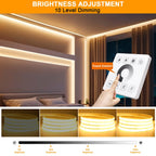 Wifi Bluetooth COB LED Neon Strip Light Wall Touch 23key Remote Control 220V Dimmer Power Kit 5m 10m 20m 0.5m 240LED/m Flex Lamp