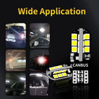 Car Signal Bulbs W5W WY5W 192 194 168 3030 24SMD LED T10 Super Bright 600LM Colors Options for Car Turn Signal Brake Stop Lights