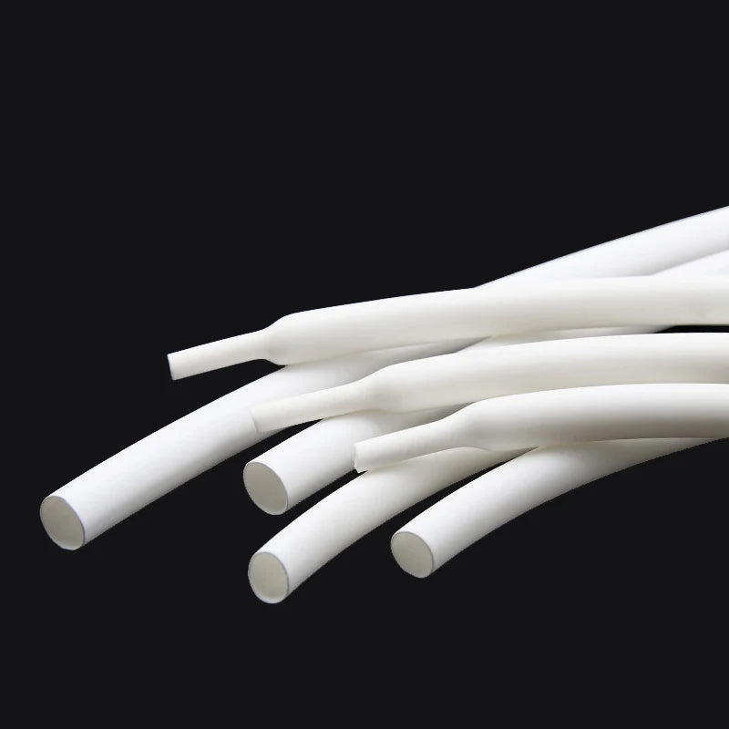 White 3/5M 3:1 Heat Shrink Tube With Glue Diameter 1.6 ~ 19.1mm Dual Wall Polyolefin Insulated Adhesive Lined Shrink Wrap Sleeve