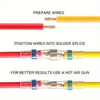 50/100/300/500 Pcs Heat Shrink Wire Connector Solder Seal Splice Tube SST 3:1 Waterproof Butt Crimp Terminals