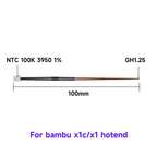 Thermistor For Bambu Lab P1P X1C P1S X1 X1E Hot end Print Head Thermistor Ceramics Heater 3D Printing Parts for bambulab Hotend