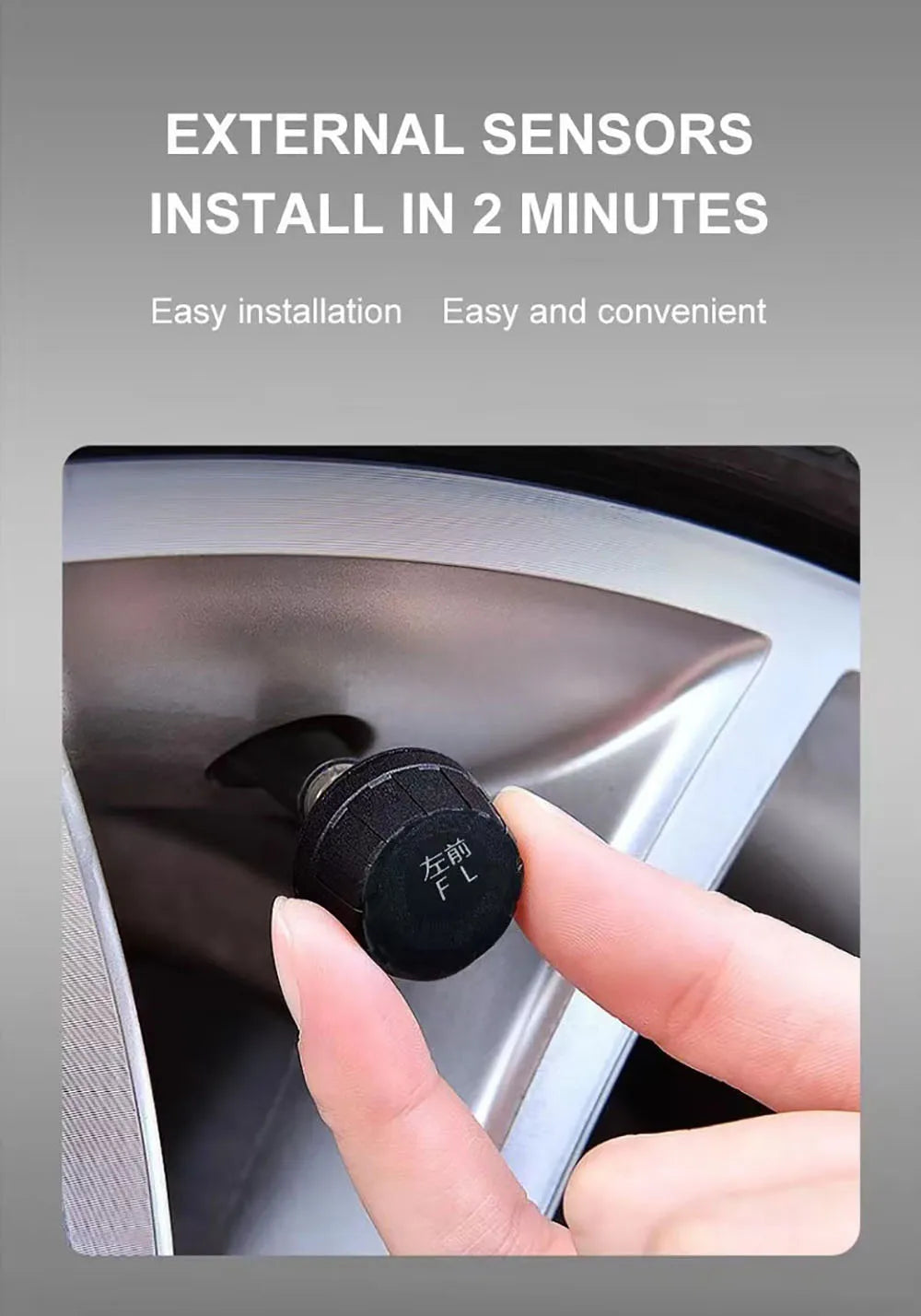 Smart Solar Power TPMS Car Tire Pressure Monitoring System Alarm Tyre Air Pressure Meter Gauge Temperature Warning 4 Sensors